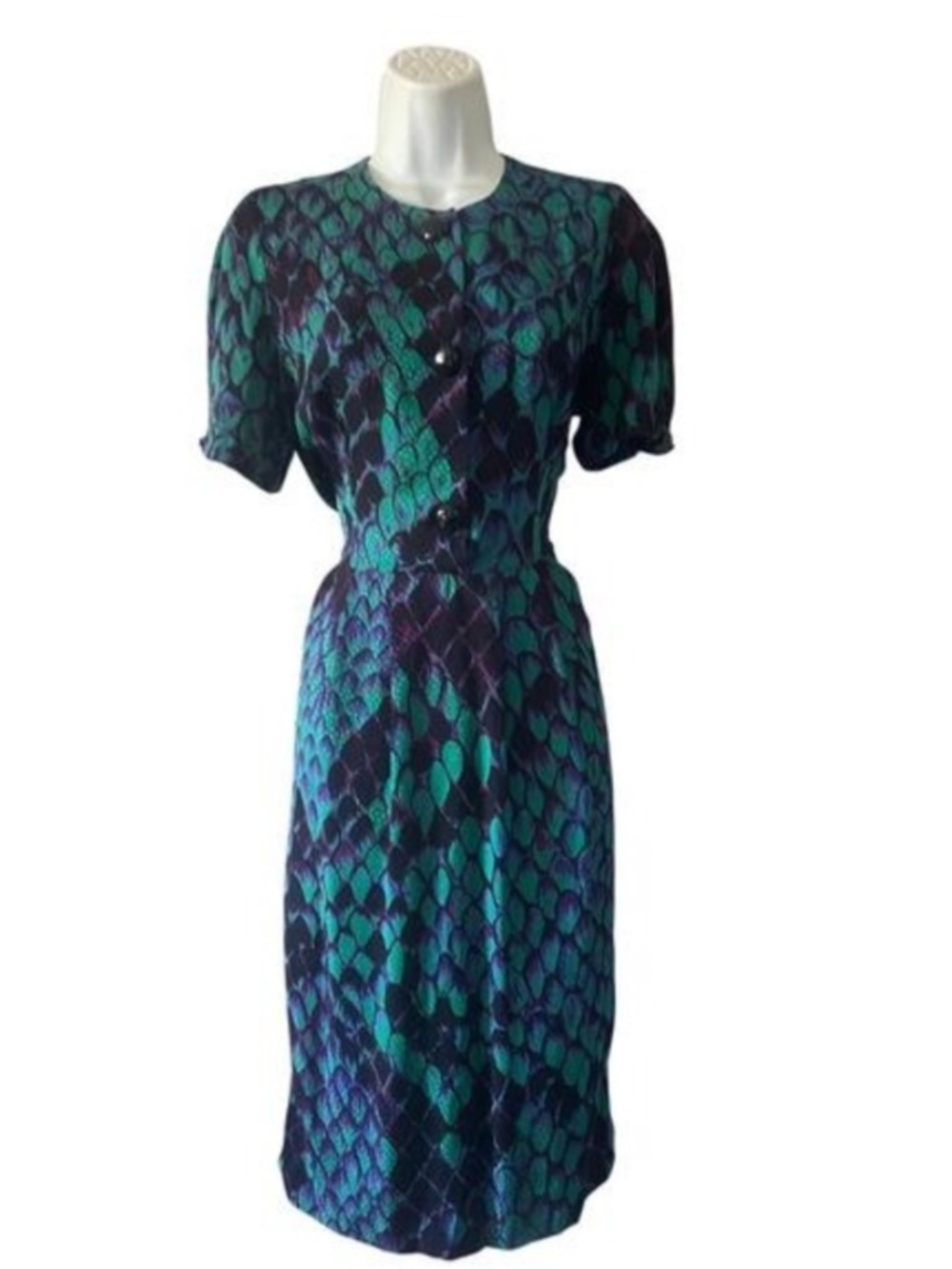 Flora Kung Silk Vintage Dress